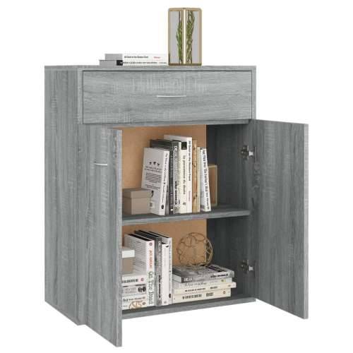 Komoda boja hrasta sonome 60 x 30 x 75 cm od konstruiranog drva - Sivi hrast sonoma 1 Cijena