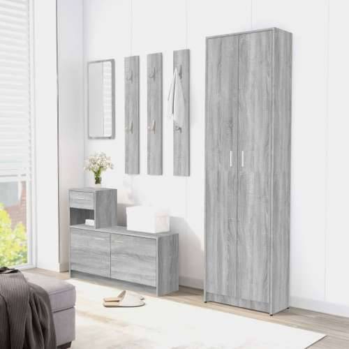 Ormar za hodnik boja hrasta 55 x 25 x 189 cm konstruirano drvo - Sivi hrast sonoma 1 Cijena