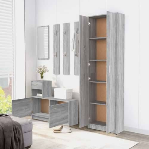 Ormar za hodnik boja hrasta 55 x 25 x 189 cm konstruirano drvo - Sivi hrast sonoma 1 Cijena