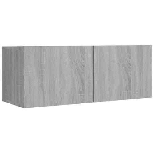 8-dijelni set TV ormarića sivog sonome konstruirano drvo - Sivi hrast sonoma 8 80 cm Cijena