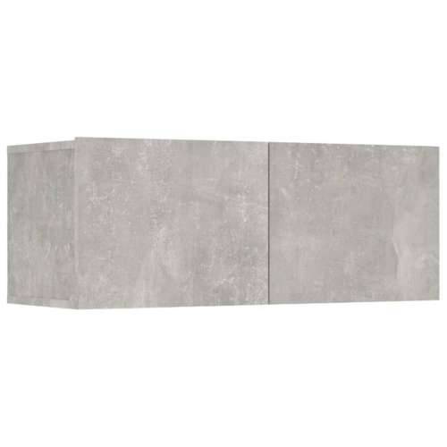 8-dijelni set TV ormarića siva boja betona konstruirano drvo - Beton siva 8 80 cm Cijena