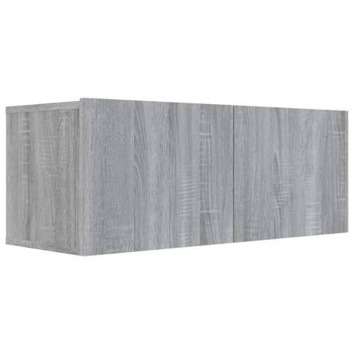 6-dijelni set TV ormarića sivog sonome konstruirano drvo - Sivi hrast sonoma 6 80 cm Cijena