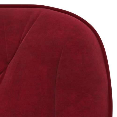 Okretne blagovaonske stolice 2 kom crvena boja vina baršunaste Cijena