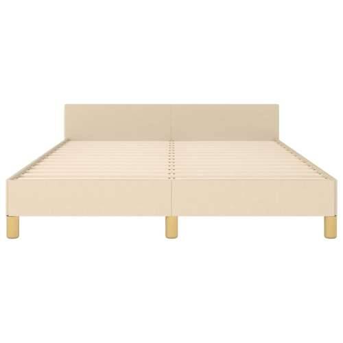 Okvir za krevet bez madraca krem 140 x 190 cm od tkanine - Krema 140 x 190 cm Cijena