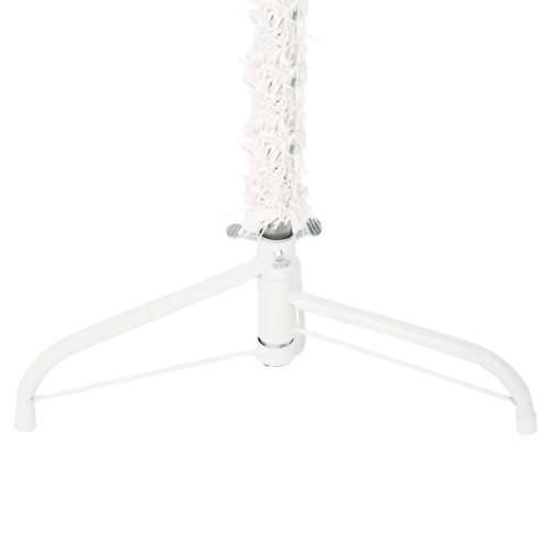 Tanka umjetna polovica božićnog drvca sa stalkom bijela 120 cm - Bijela 120 cm 1 Cijena