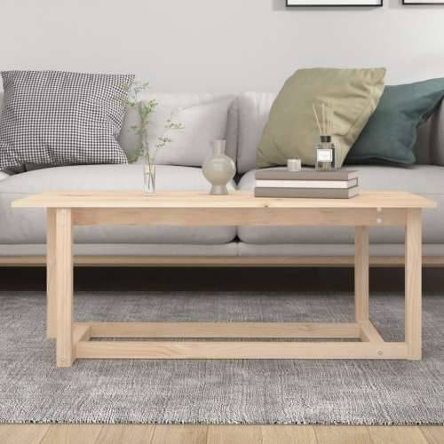 Stolić za kavu 110 x 55 x 45 cm od masivne borovine - Prirodna 110 x 55 x 45 cm 1 Cijena