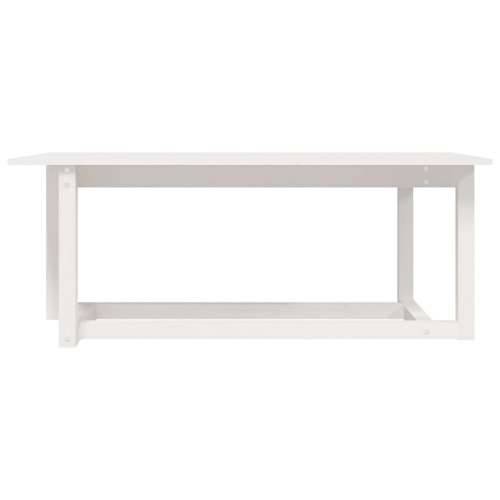 Stolić za kavu bijeli 110 x 55 x 45 cm od masivne borovine - Bijela 110 x 55 x 45 cm 1 Cijena