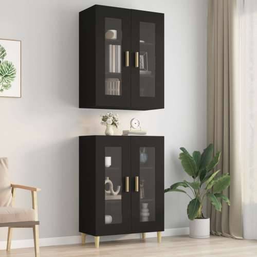 Viseći zidni ormarić crni 69,5 x 34 x 90 cm - Crna 1 Cijena
