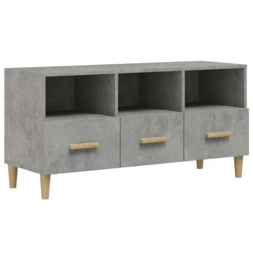 TV ormarić boja betona 102 x 36 x 50 cm od konstruiranog drva - Beton siva 1 Cijena