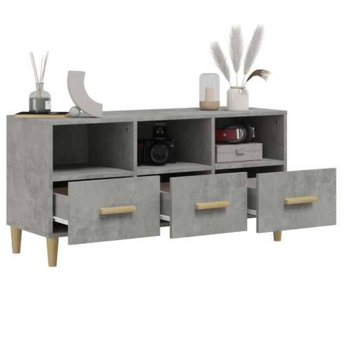 TV ormarić boja betona 102 x 36 x 50 cm od konstruiranog drva - Beton siva 1 Cijena