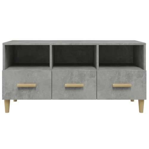 TV ormarić boja betona 102 x 36 x 50 cm od konstruiranog drva - Beton siva 1 Cijena