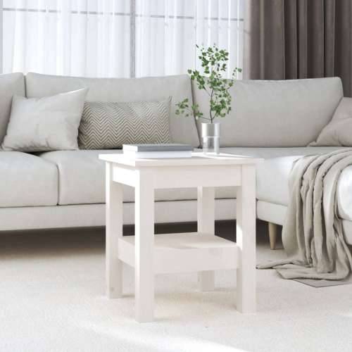 Stolić za kavu bijeli 35 x 35 x 40 cm od masivne borovine - Bijela 35 x 35 x 40 cm 1 Cijena