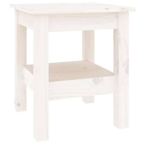 Stolić za kavu bijeli 35 x 35 x 40 cm od masivne borovine - Bijela 35 x 35 x 40 cm 1 Cijena