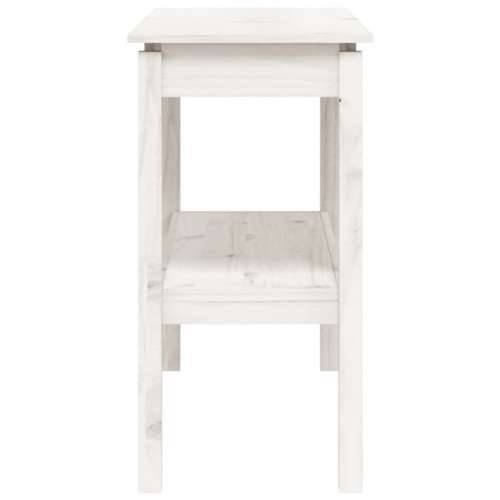 Konzolni stol bijeli 110x40x75 cm od masivne borovine - Bijela 1 110 cm Cijena