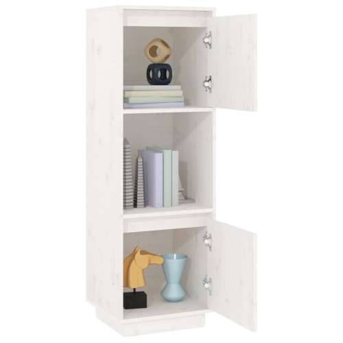 Visoka komoda bijela 38x35x117 cm od masivne borovine Bijela 1 Cijena