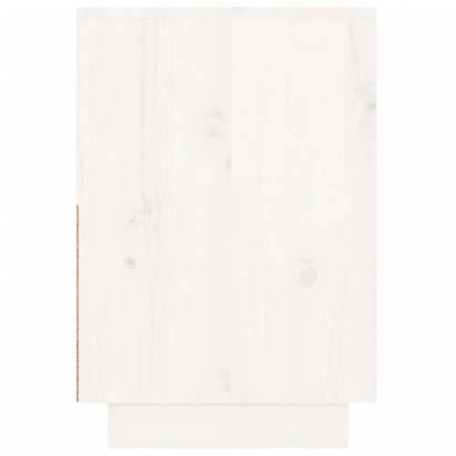 Noćni ormarići bijeli 60 x 34 x 51 cm od masivne borovine - Bijela 1 Cijena