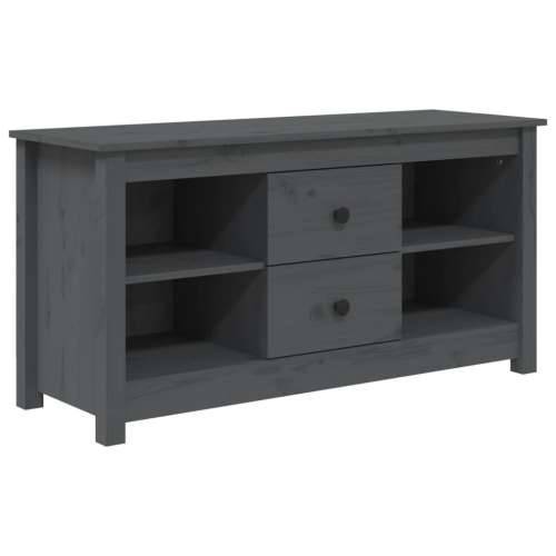 TV ormarić sivi 103 x 36,5 x 52 cm od masivne borovine - Siva 1 Cijena