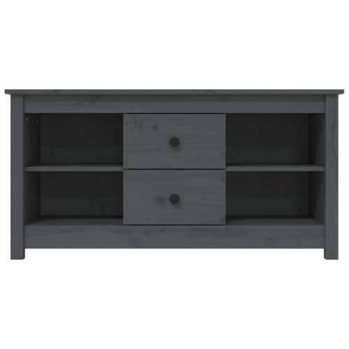 TV ormarić sivi 103 x 36,5 x 52 cm od masivne borovine - Siva 1 Cijena