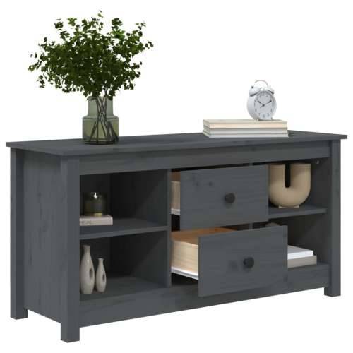 TV ormarić sivi 103 x 36,5 x 52 cm od masivne borovine - Siva 1 Cijena