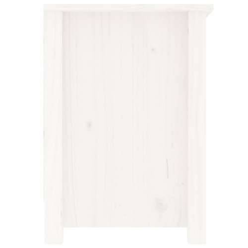 TV ormarić bijeli 103 x 36,5 x 52 cm od masivne borovine - Bijela 1 Cijena