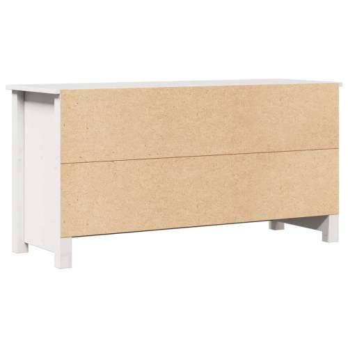 TV ormarić bijeli 103 x 36,5 x 52 cm od masivne borovine - Bijela 1 Cijena