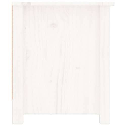 Ormarić za cipele bijeli 110 x 38 x 45,5 cm od masivne borovine - Bijela 1 Cijena