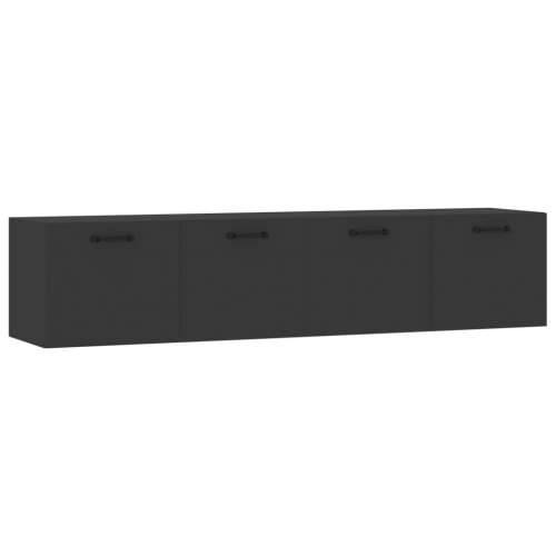 Zidni ormarići 2 kom crna 60x36,5x35 cm konstruirano drvo - Crna 60 x 36.5 x 35 cm 1 Cijena