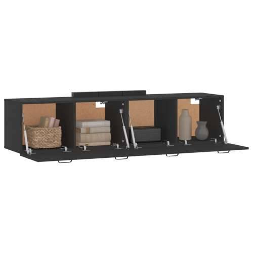 Zidni ormarići 2 kom crna 60x36,5x35 cm konstruirano drvo - Crna 60 x 36.5 x 35 cm 1 Cijena
