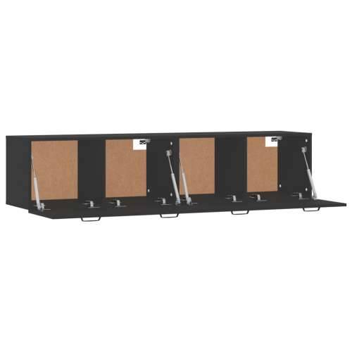 Zidni ormarići 2 kom crna 60x36,5x35 cm konstruirano drvo - Crna 60 x 36.5 x 35 cm 1 Cijena