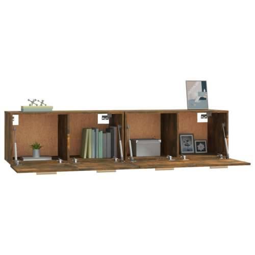 Zidni ormarići 2 kom boja dimljenog hrasta 80x35x36,5 cm drveni - Dimljeni hrast 80 x 35 x 36.5 cm 1 Cijena