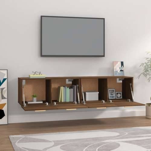 Zidni ormarići 2 kom boja smeđeg hrasta 80x35x36,5 cm drveni - Smeđi hrast 80 x 35 x 36.5 cm 1 Cijena