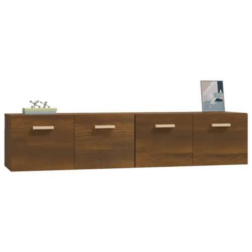Zidni ormarići 2 kom boja smeđeg hrasta 80x35x36,5 cm drveni - Smeđi hrast 80 x 35 x 36.5 cm 1 Cijena