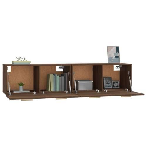 Zidni ormarići 2 kom boja smeđeg hrasta 80x35x36,5 cm drveni - Smeđi hrast 80 x 35 x 36.5 cm 1 Cijena
