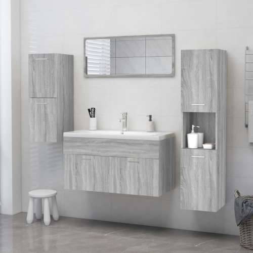 Kupaonski ormarić boja hrasta 30x30x130 cm konstruirano drvo - Sivi hrast sonoma 1 Cijena