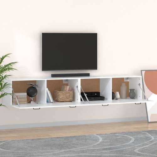 Zidni ormarići 2 kom bijeli 100x36,5x35 cm konstruirano drvo - Bijela 100 x 36.5 x 35 cm 1 Cijena