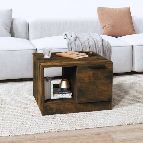 Stolić za kavu dimljeni hrast 50x50x36 cm konstruirano drvo - Dimljeni hrast 1 Cijena