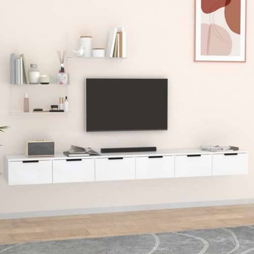 Zidni ormarići 2 kom bijeli 102 x 30 x 20 cm konstruirano drvo - Bijela 2 1 Cijena