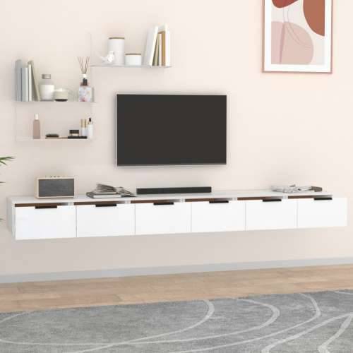 Zidni ormarići 2 kom bijeli 102 x 30 x 20 cm konstruirano drvo - Bijela 2 1 Cijena