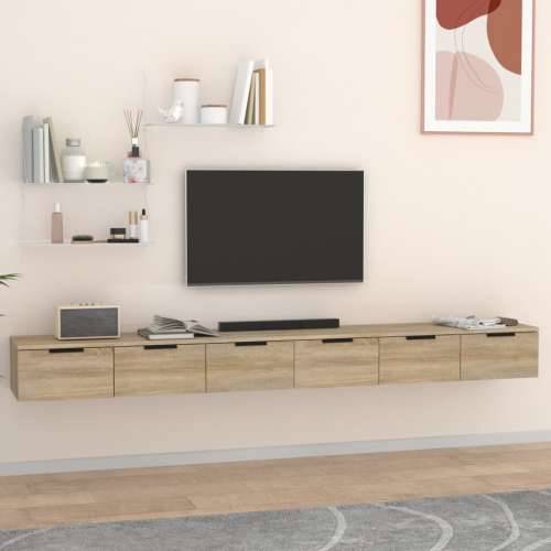 Zidni ormarići 2 kom boja hrasta 102x30x20 cm konstruirano drvo - sonoma hrast 2 1 Cijena