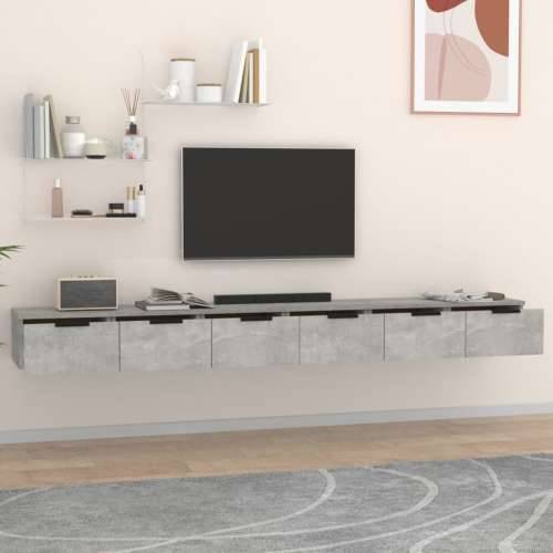 Zidni ormarići 2 kom boja siva betona 102x30x20 cm drveni - Beton siva 2 1 Cijena
