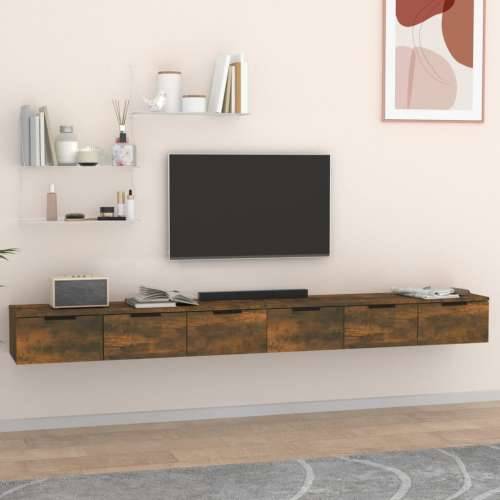 Zidni ormarići 2 kom boja hrasta 102x30x20 cm konstruirano drvo - Dimljeni hrast 2 1 Cijena