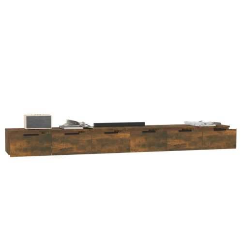 Zidni ormarići 2 kom boja hrasta 102x30x20 cm konstruirano drvo - Dimljeni hrast 2 1 Cijena
