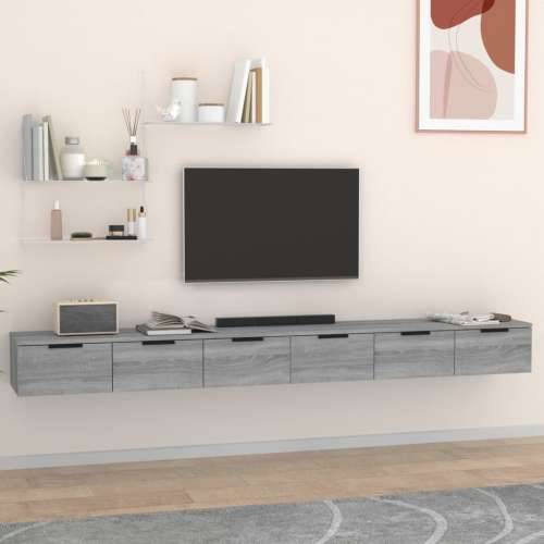 Zidni ormarići 2 kom boja hrasta 102x30x20 cm konstruirano drvo - Sivi hrast sonoma 2 1 Cijena