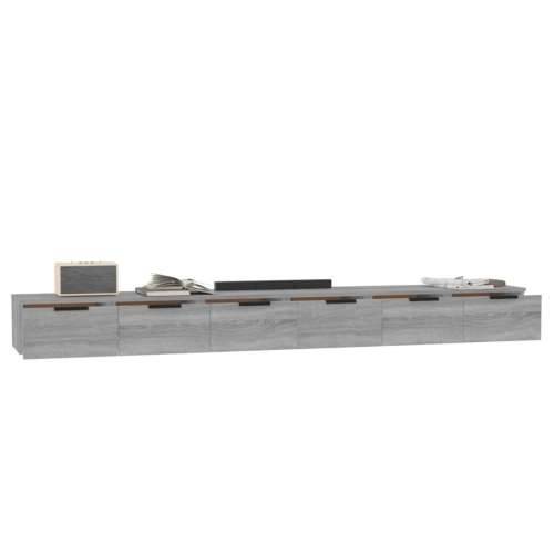 Zidni ormarići 2 kom boja hrasta 102x30x20 cm konstruirano drvo - Sivi hrast sonoma 2 1 Cijena