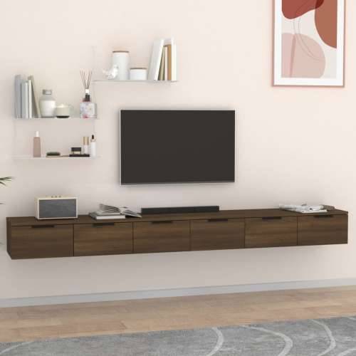 Zidni ormarići 2 kom boja hrasta 102x30x20 cm konstruirano drvo - Smeđi hrast 2 1 Cijena