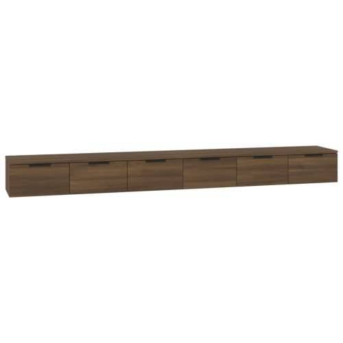 Zidni ormarići 2 kom boja hrasta 102x30x20 cm konstruirano drvo - Smeđi hrast 2 1 Cijena