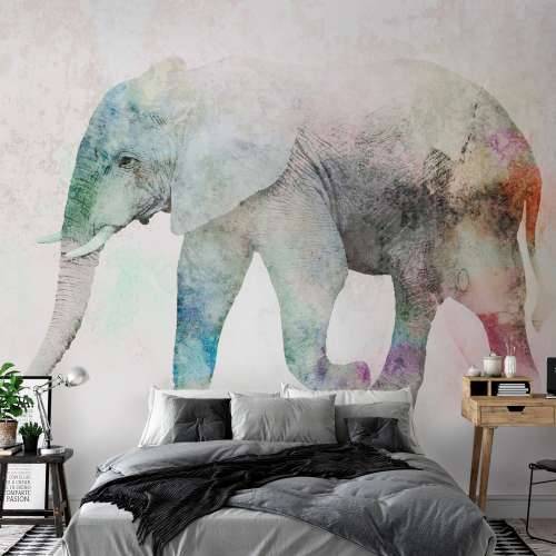 Foto tapeta - Painted Elephant 400x280 Cijena