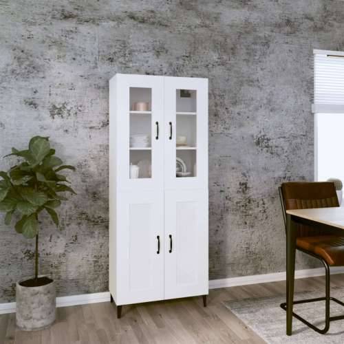 Visoka komoda bijela 69,5x34x180 cm konstruirano drvo - Bijela 1 Cijena