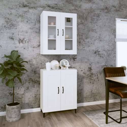 Visoka komoda bijela 69,5x34x180 cm konstruirano drvo - Bijela 1 Cijena