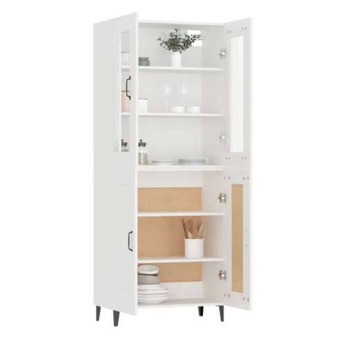 Visoka komoda bijela 69,5x34x180 cm konstruirano drvo - Bijela 1 Cijena